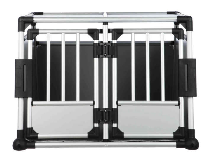 TRIXIE Transportbox, doppelt, Aluminium